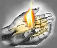 HANDS AFLAME